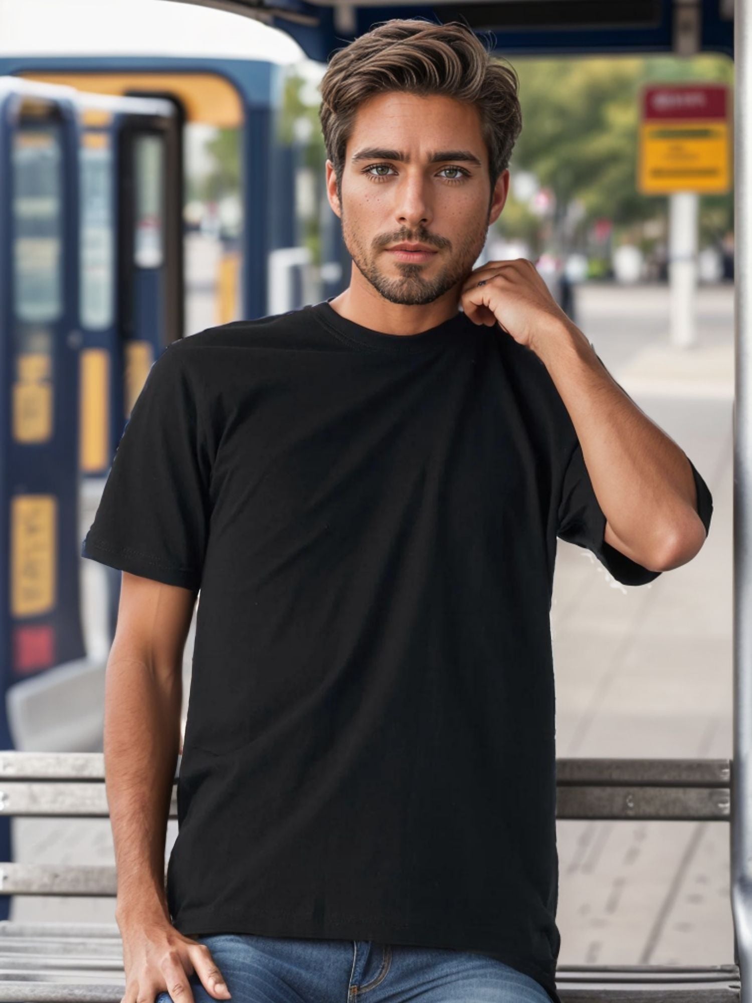 Men's Cotton Crewneck T-Shirt | Classic Comfort Collection