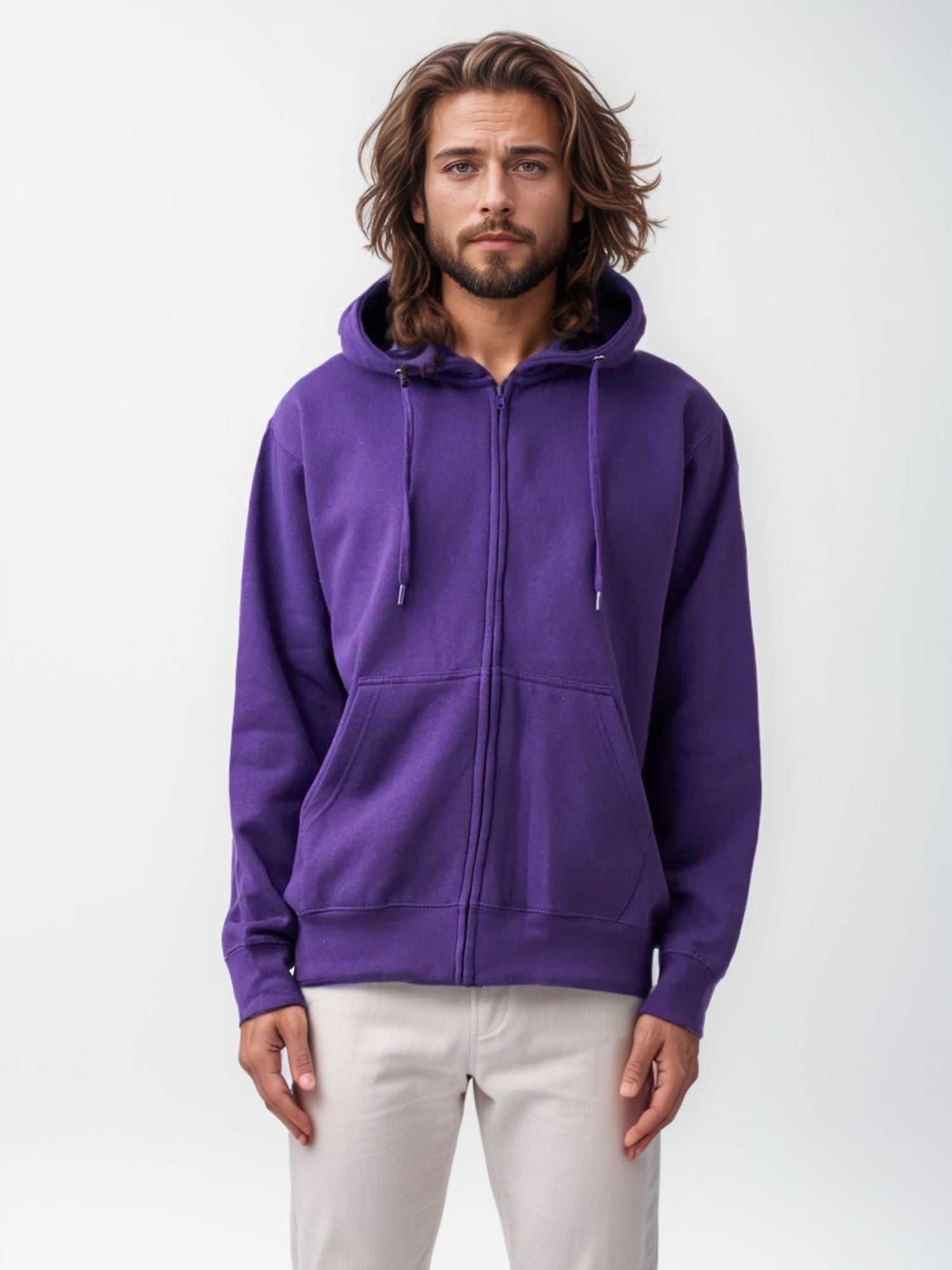 The Essential Zip-Up Fleece Hoodie | Stay Warm & Cozy