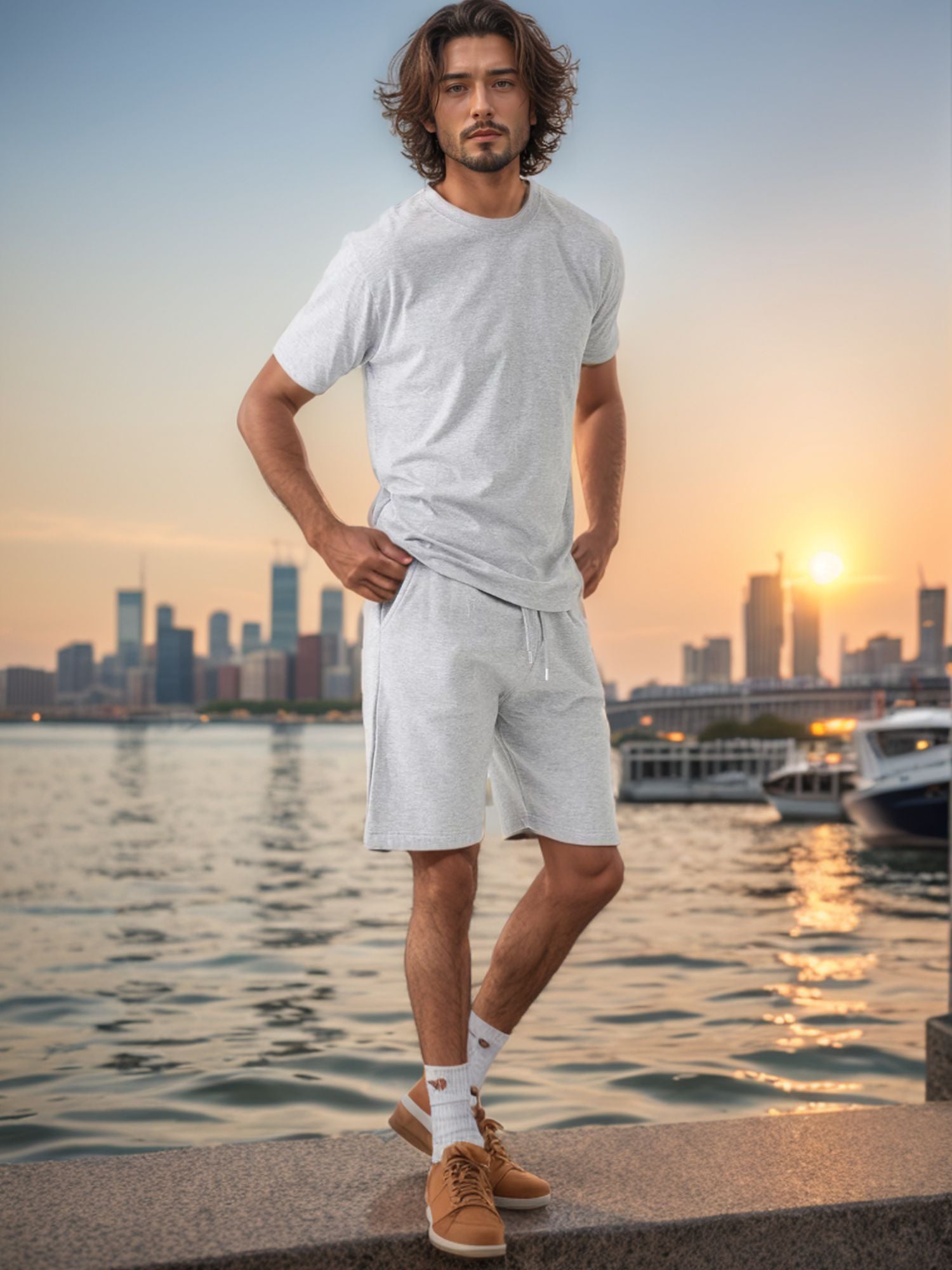 Men's T-Shirt & Sweatshorts Set | Classic Comfort Collection