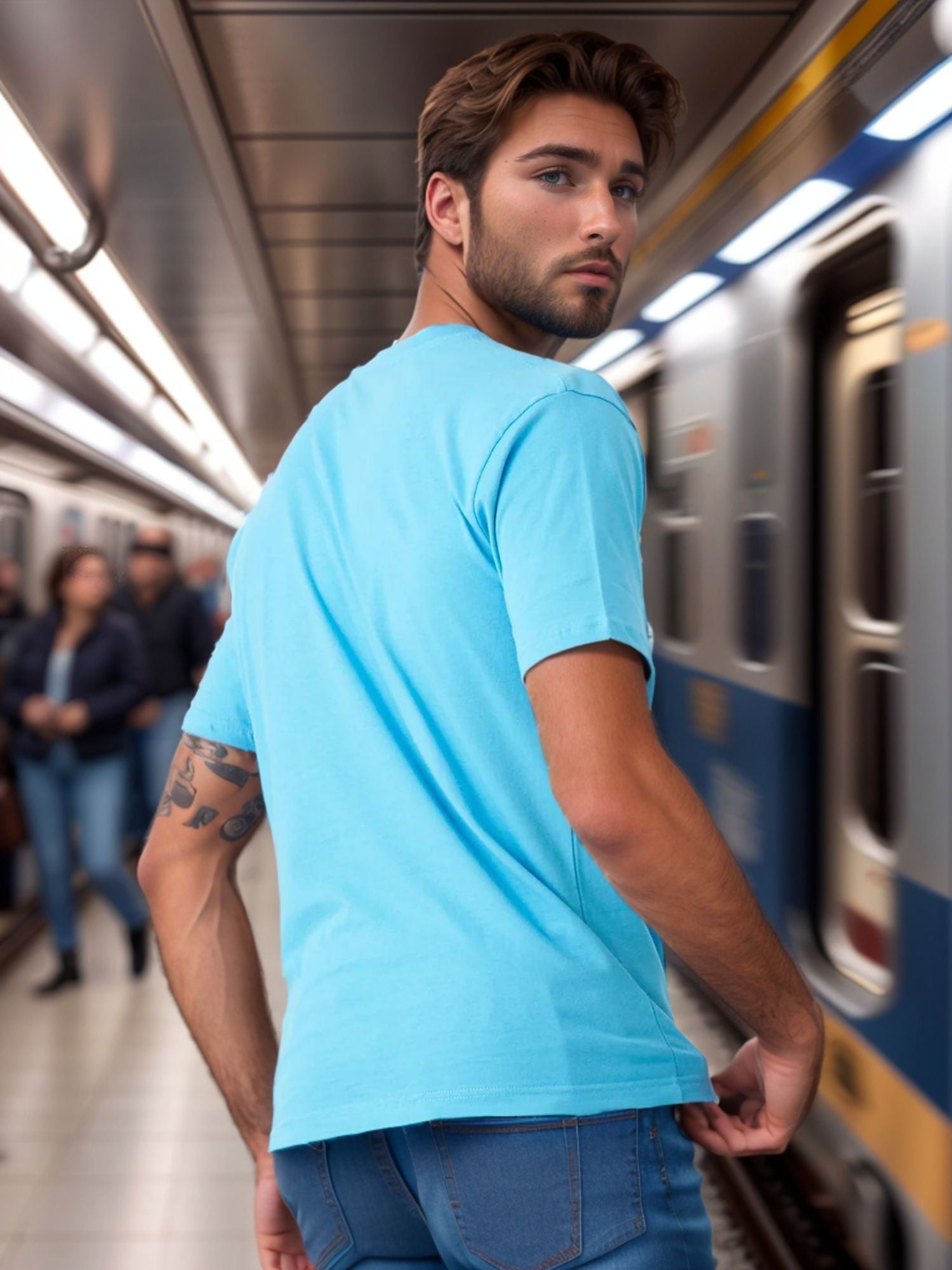 Classic Cotton T-Shirt for Men | Vibrant Spectrum Collection