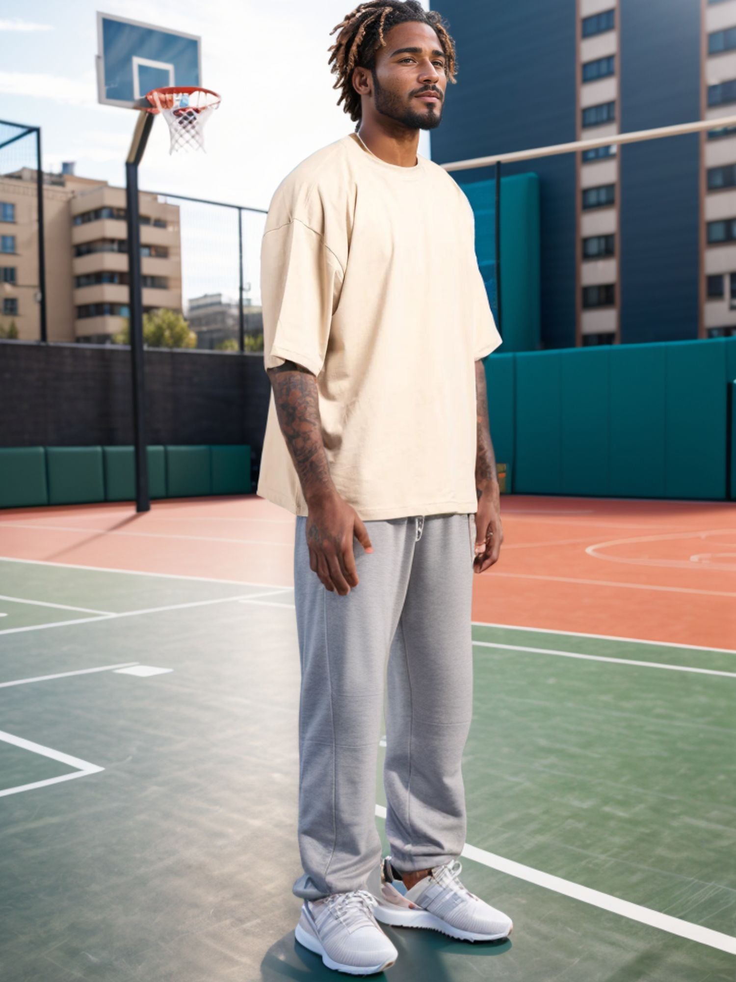 Men’s Heavyweight Cotton Oversized T-Shirt | Street Essential