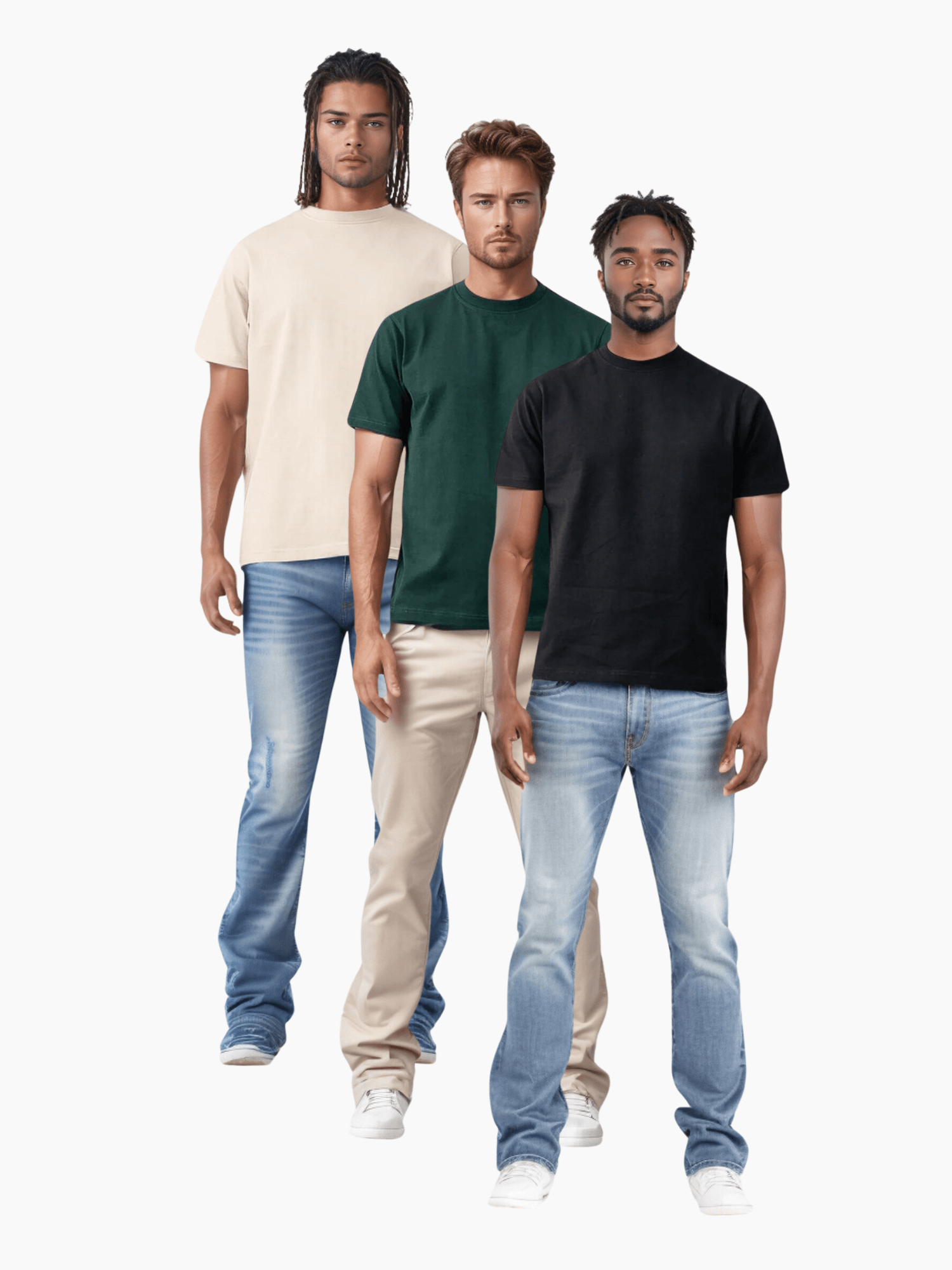 3-Pack Men's Tees | Premium Cotton | Breathable & Durable