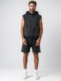 Men's Sleeveless Hoodie Short Sets | Vintage Vibe Athleisure