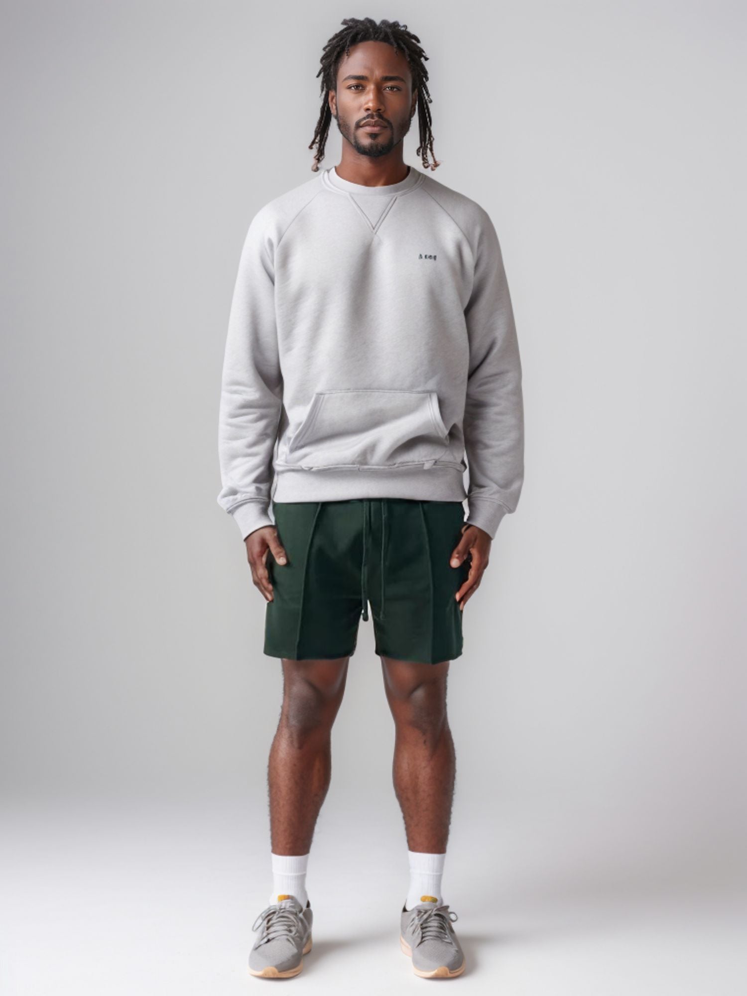 Men’s Cropped Fleece Sweatshorts | Luxurious Comfort & Style