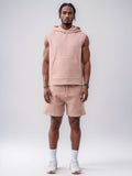 Men's Sleeveless Hoodie Short Sets | Vintage Vibe Athleisure