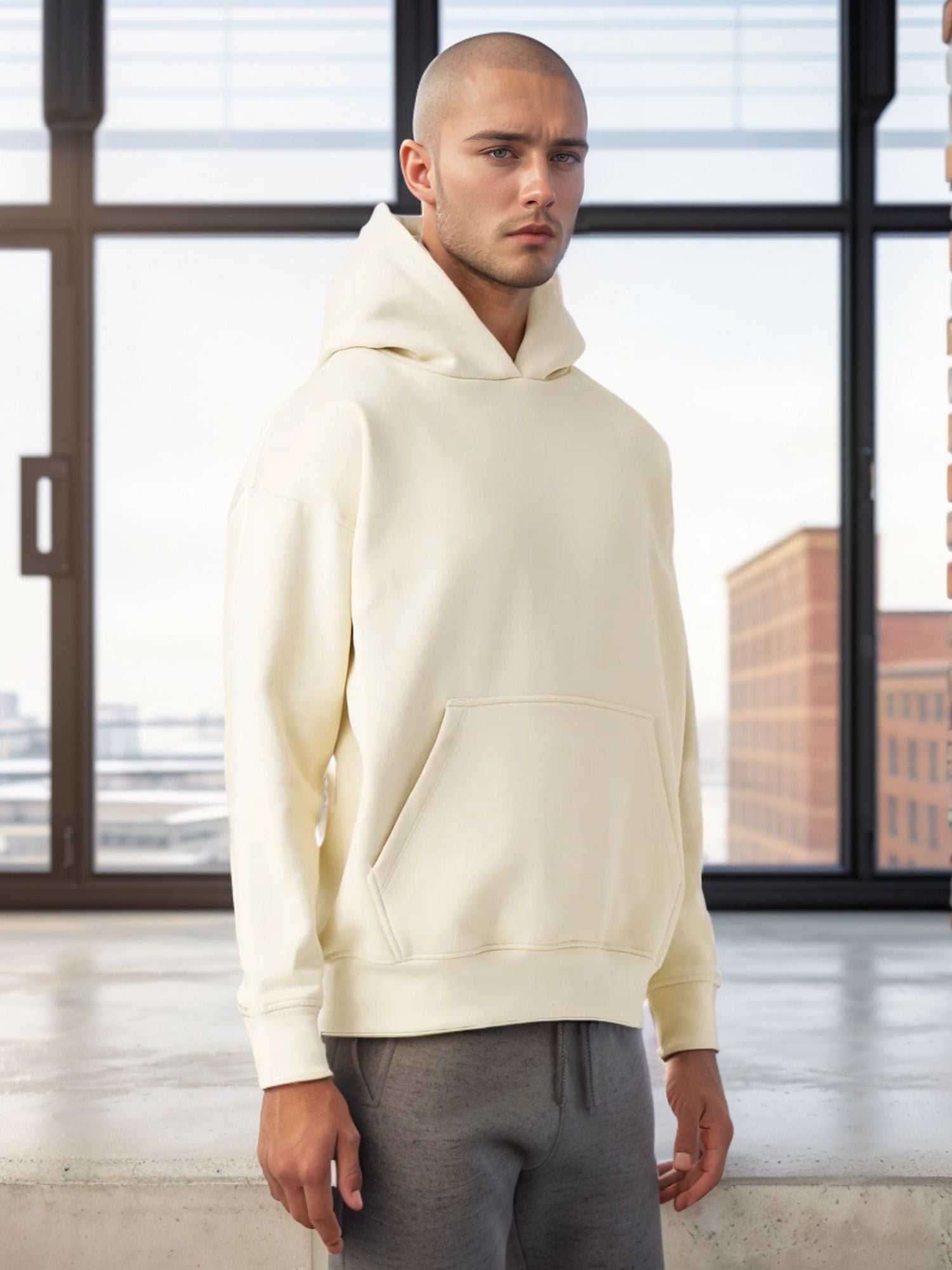 Men's Oversized Fleece Hoodie | Heavyweight Urban Essential