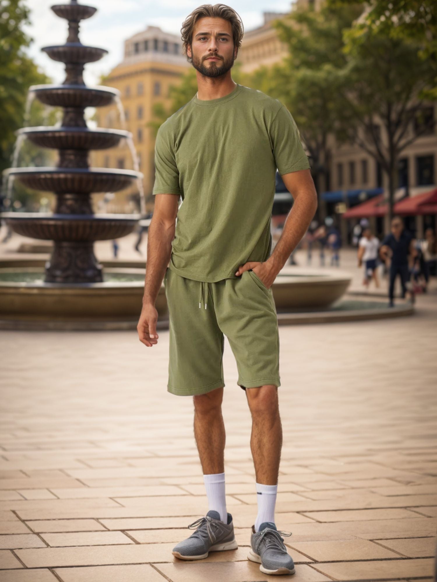 Men's T-Shirt & Sweatshorts Set | Classic Comfort Collection