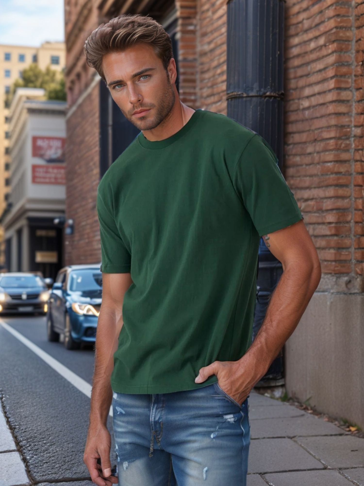 Men's Cotton Crewneck T-Shirt | Classic Comfort Collection