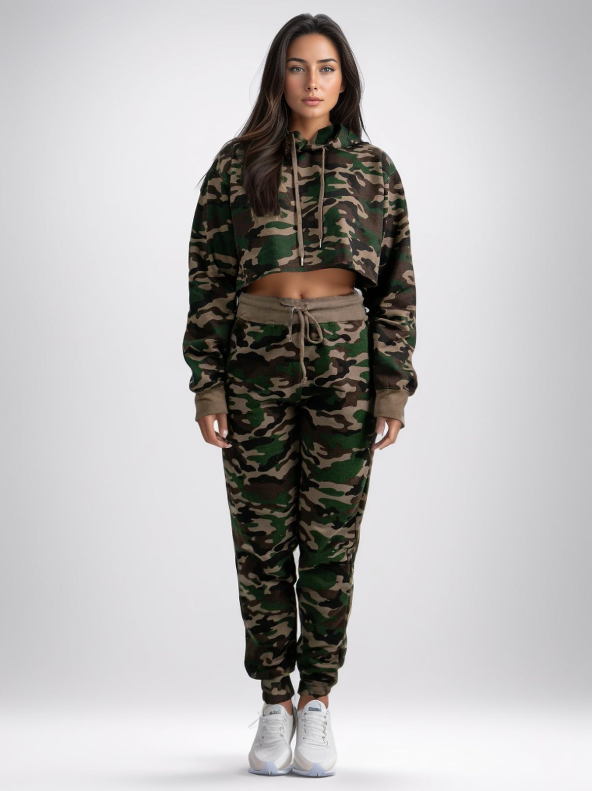 Women's Cropped Hoodie Sweatsuit | Timeless & Cozy Essentials