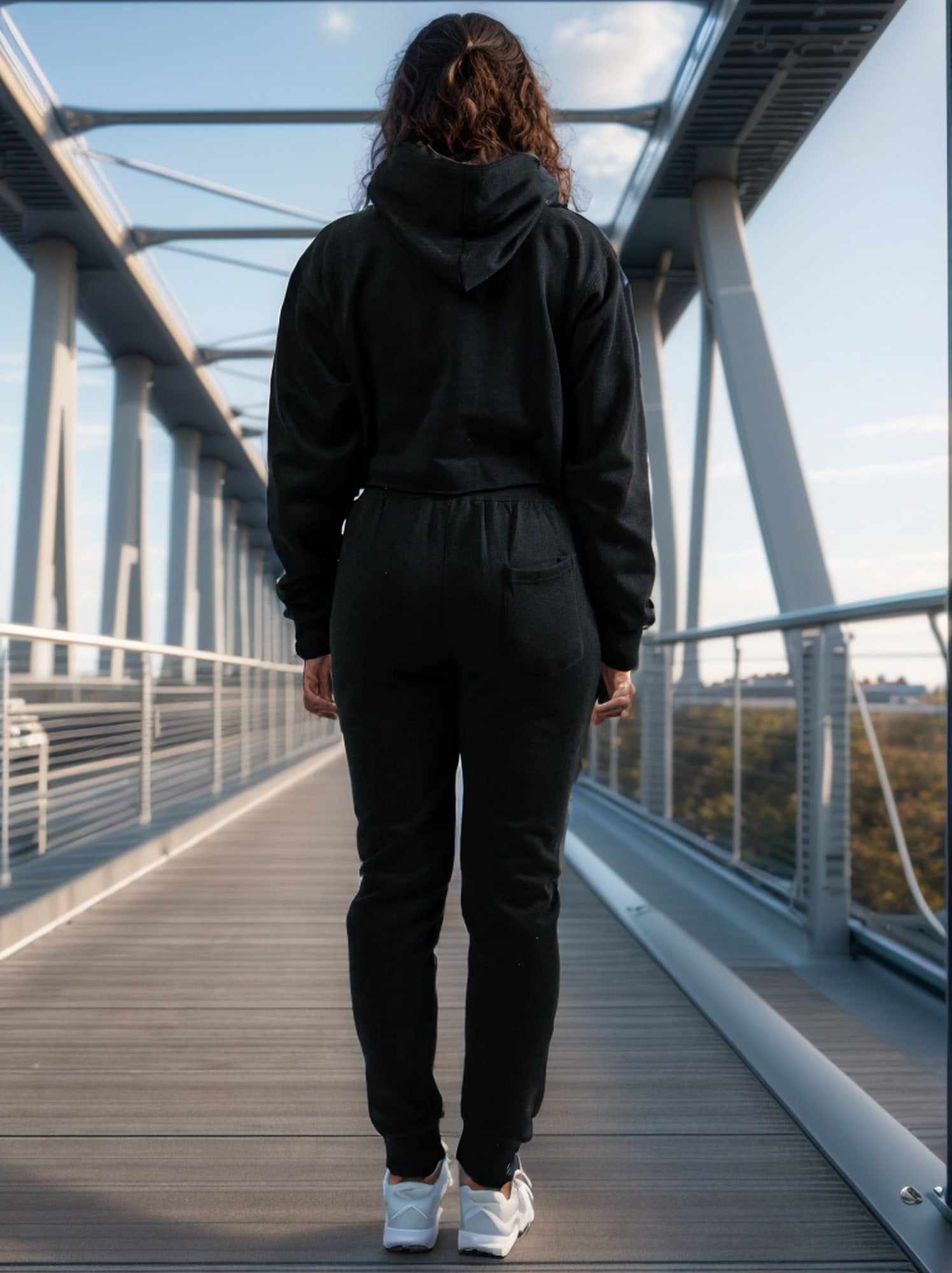 Women's Cropped Hoodie Sweatsuit | Timeless & Cozy Essentials