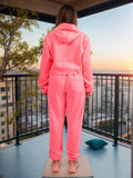 Women's Cropped Hoodie Sweatsuit | Bold Colors & Cozy Fleece