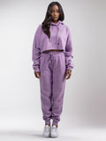 Women's Cropped Hoodie Sweatsuit | Bold Colors & Cozy Fleece