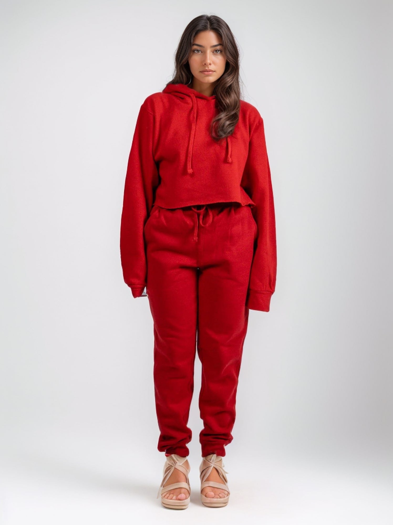 Women's Cropped Hoodie Sweatsuit | Timeless & Cozy Essentials