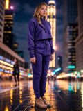 Women's Cropped Hoodie Sweatsuit | Bold Colors & Cozy Fleece