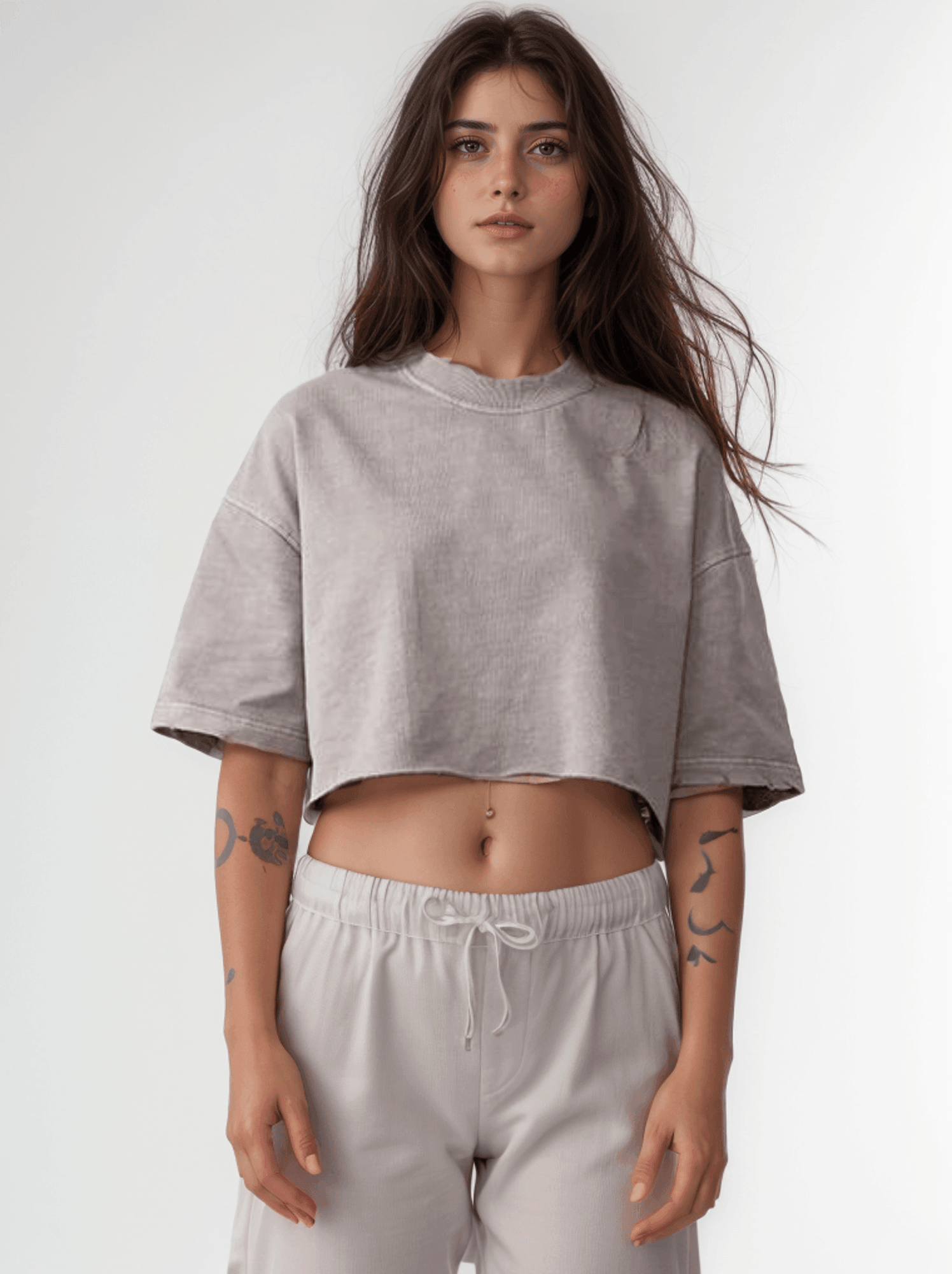 Women's Oversized Cropped T-Shirt | Heavyweight Vintage Look