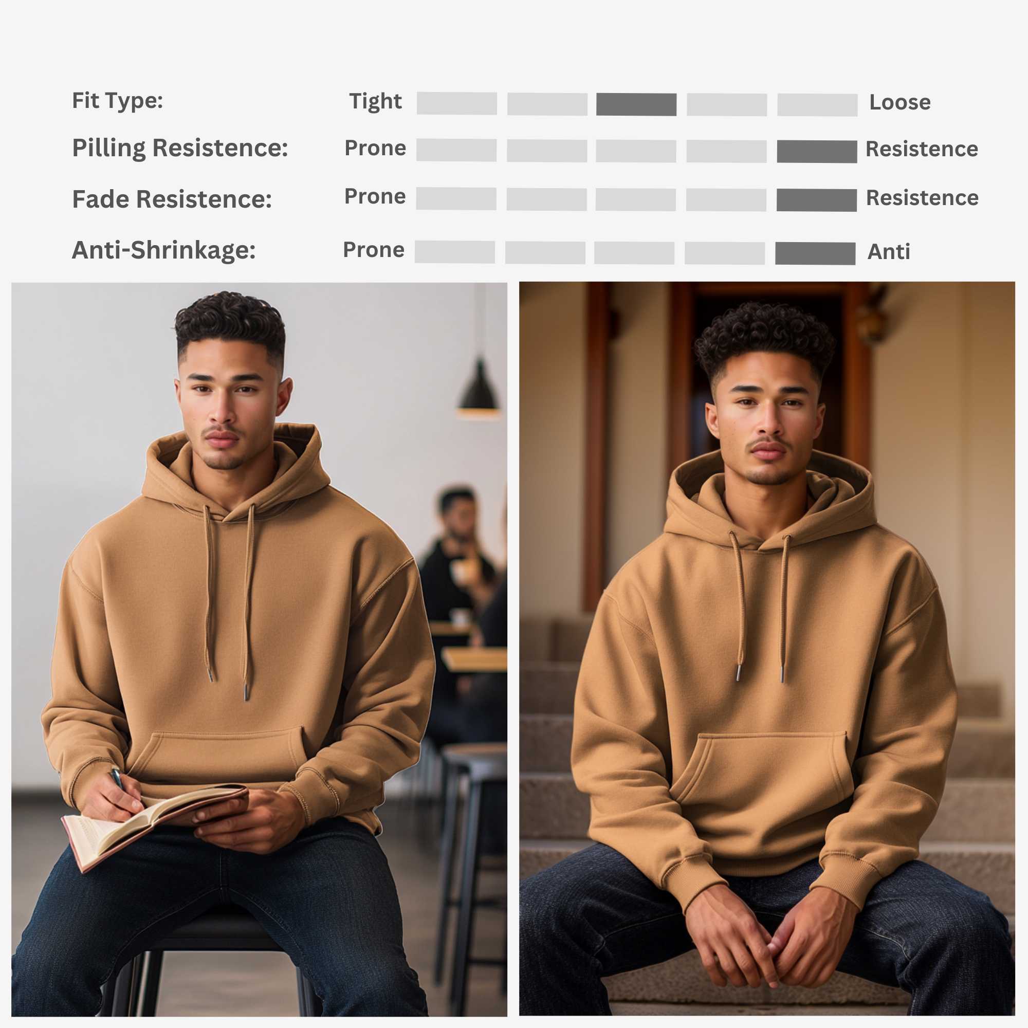 Fleece Hoodie for Men | Classic Essentials | Cozy & Stylish