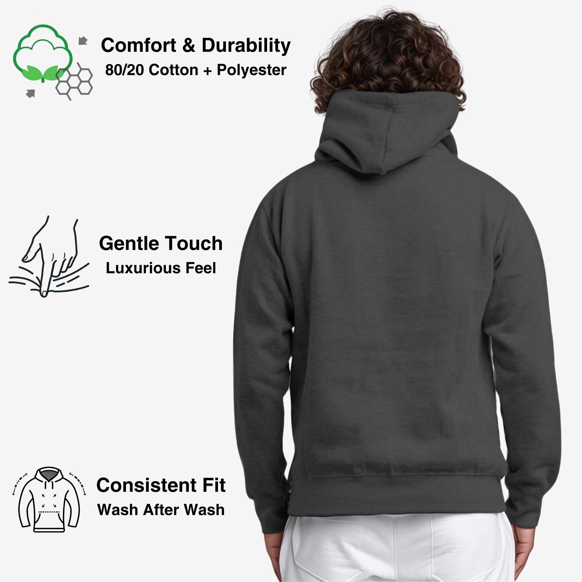 Fleece Hoodie for Men | Classic Essentials | Cozy & Stylish