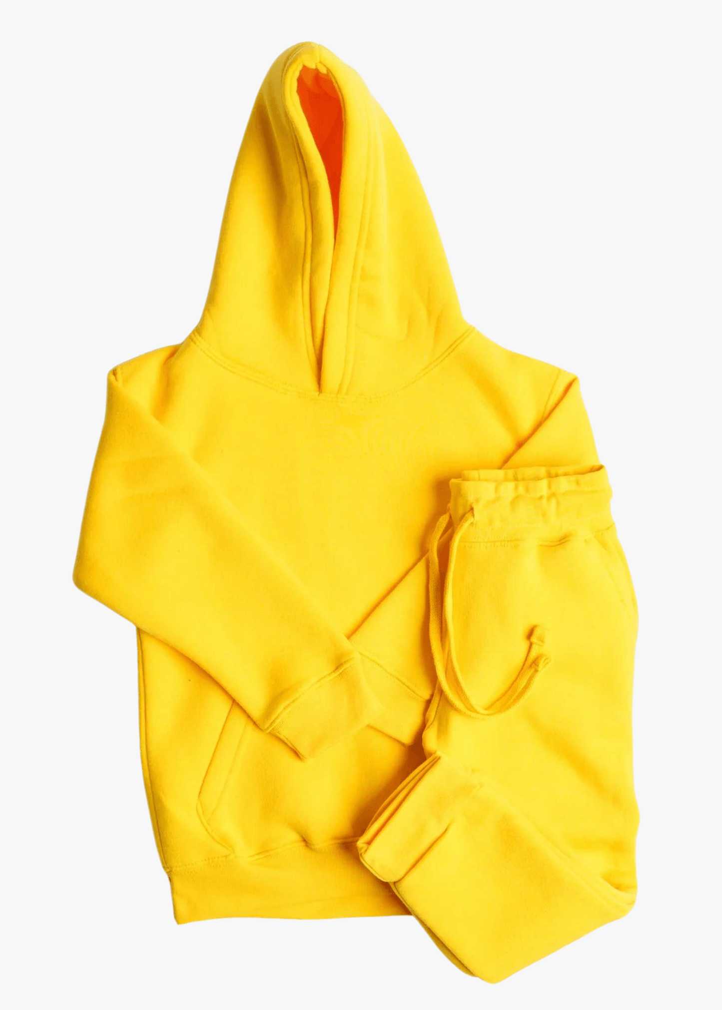 Kids heavy Blend Soft Fleece Hooded SweatSuit - 4-5T / Yellow - www.upstandingdeals.com