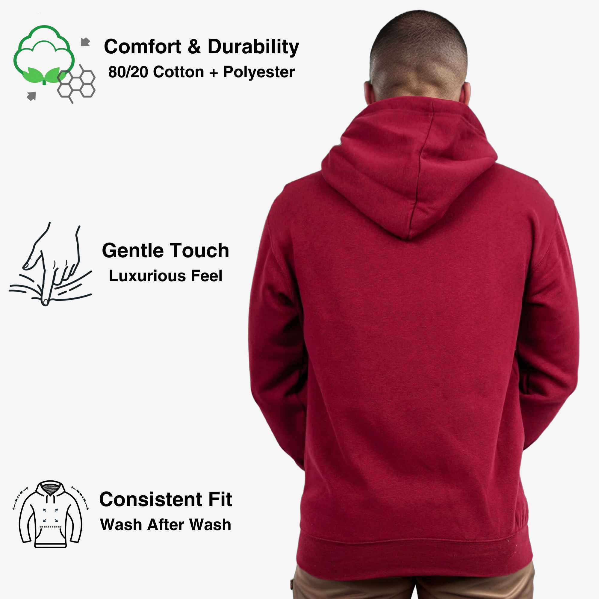 3-Pack Men’s Fleece Hoodies | Versatile, Comfortable & Stylish