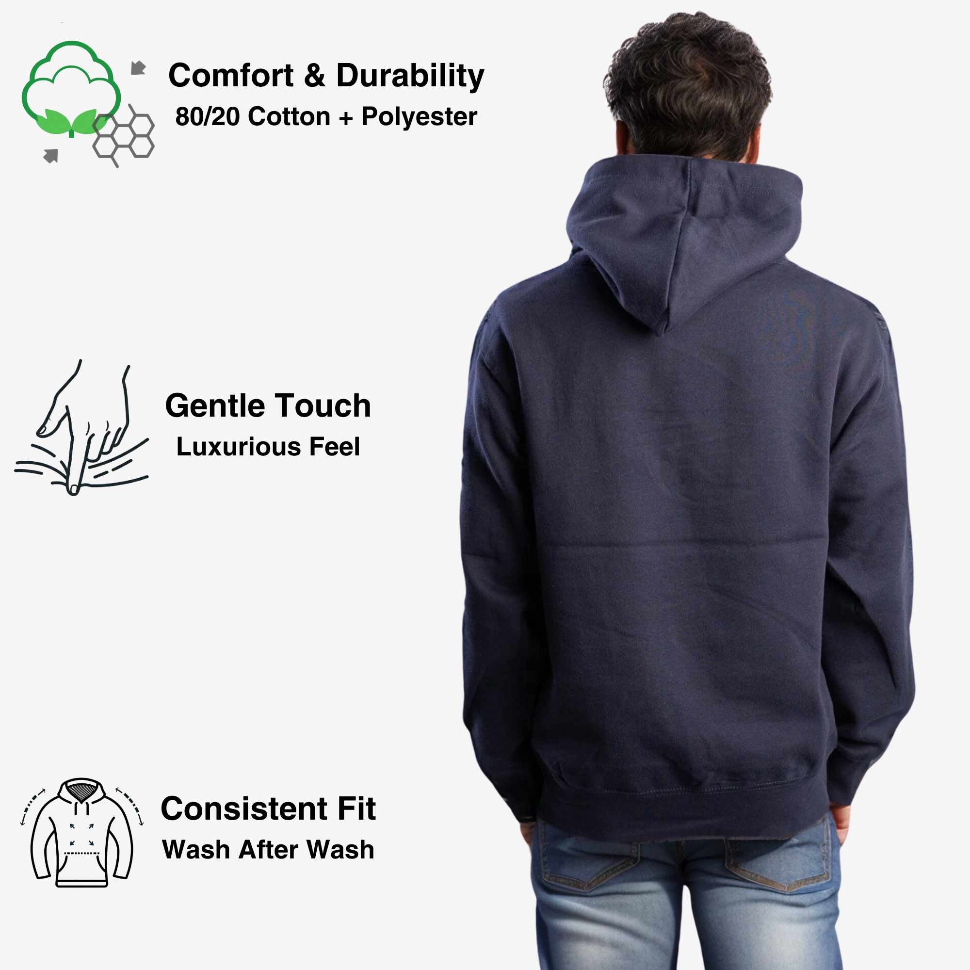 3-Pack Men’s Fleece Hoodies | Versatile, Comfortable & Stylish