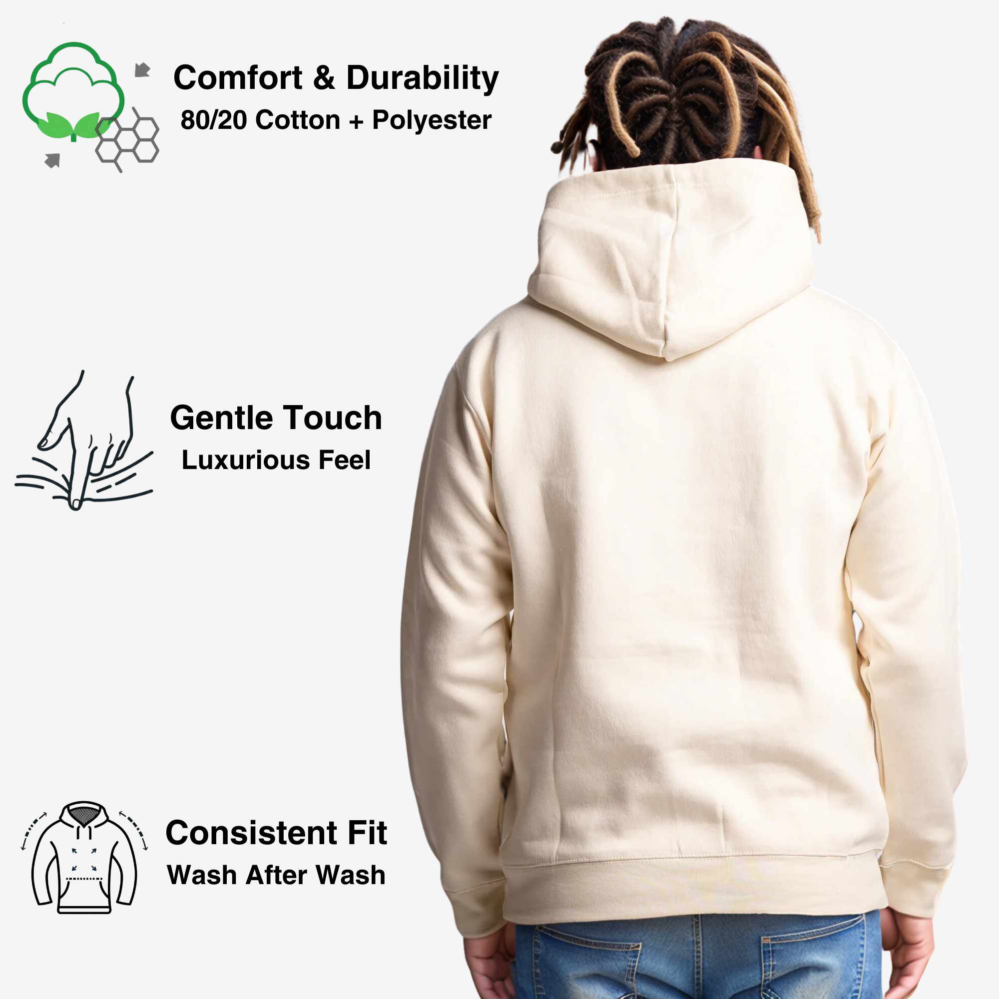 Fleece Hoodie for Men | Classic Essentials | Cozy & Stylish