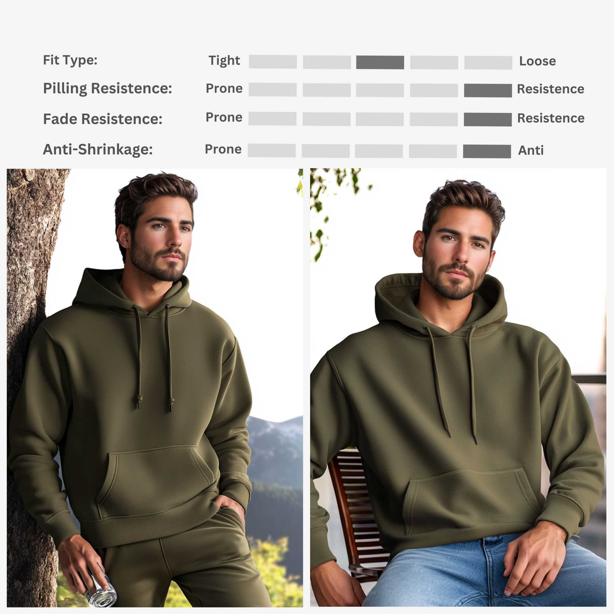 Fleece Hoodie for Men | Classic Essentials | Cozy & Stylish