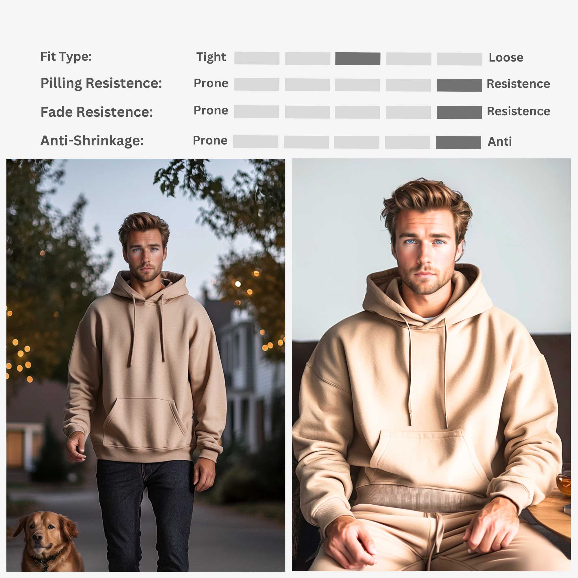 Fleece Hoodie for Men | Classic Essentials | Cozy & Stylish